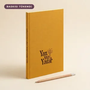 Yaratıcı Yazarlık Deneyim Defteri, hardal sarısı ciltli basılı defter (baskısı tükendi)